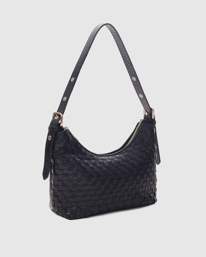 Núnoo Ava Braided New Zealand Black w. Gold Medium Black