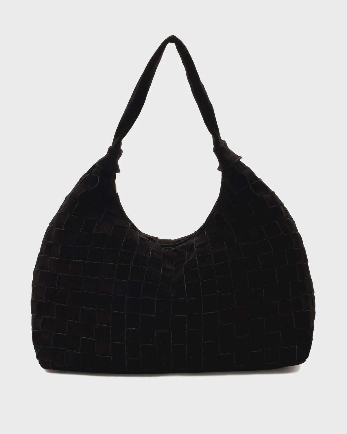 Núnoo Big Dandy Braided Suede Black w. Gold Large Black