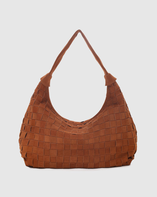 Núnoo Big Dandy Braided Suede Pecan Brown Large Pecan Brown