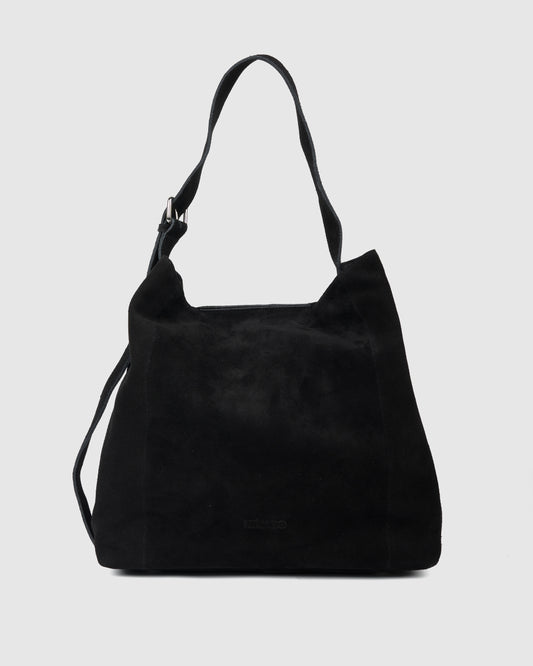 Núnoo Chiara Large Suede Black Large Black