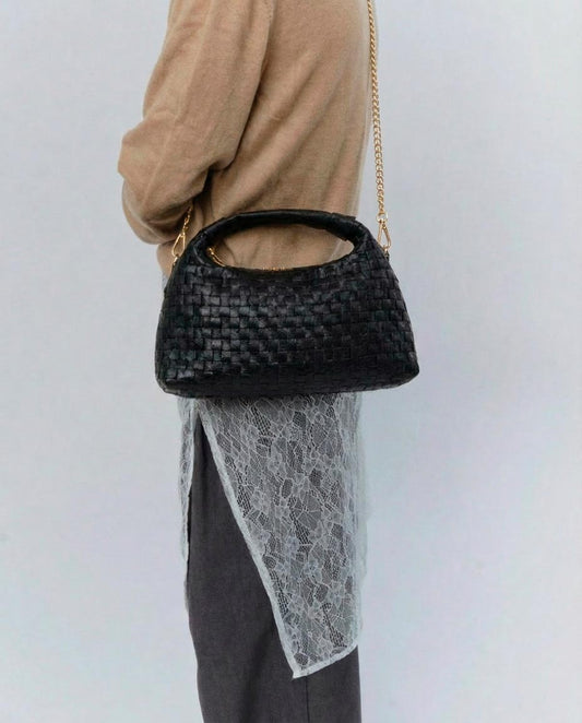 Núnoo Dandy Braided Air 1 Black w. Gold Medium Black