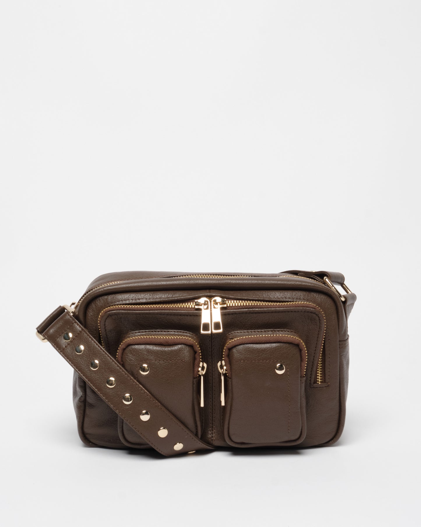 Núnoo Ellie Air 1 Dark Brown w. Gold Medium