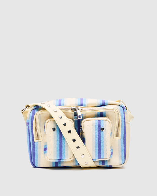 Núnoo Ellie Canvas Blue Stripes Medium Blue Stripes