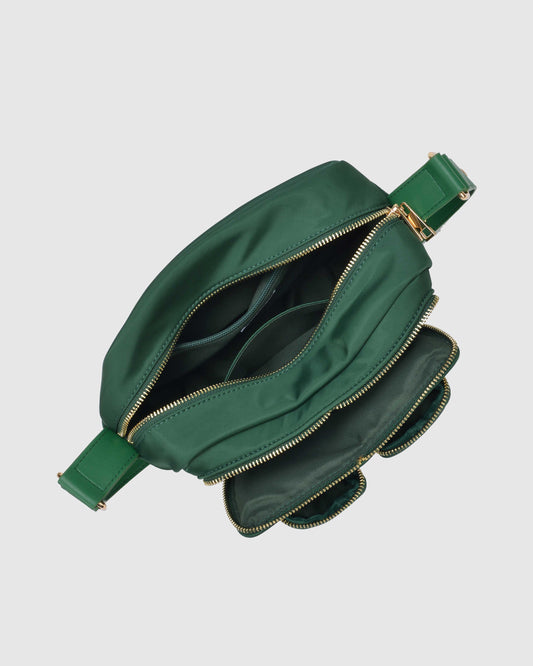 Núnoo Ellie Recycled Nylon Dark Green w. Gold Medium
