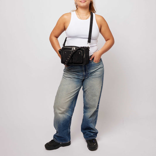 Núnoo Ellie new suede black Medium Black