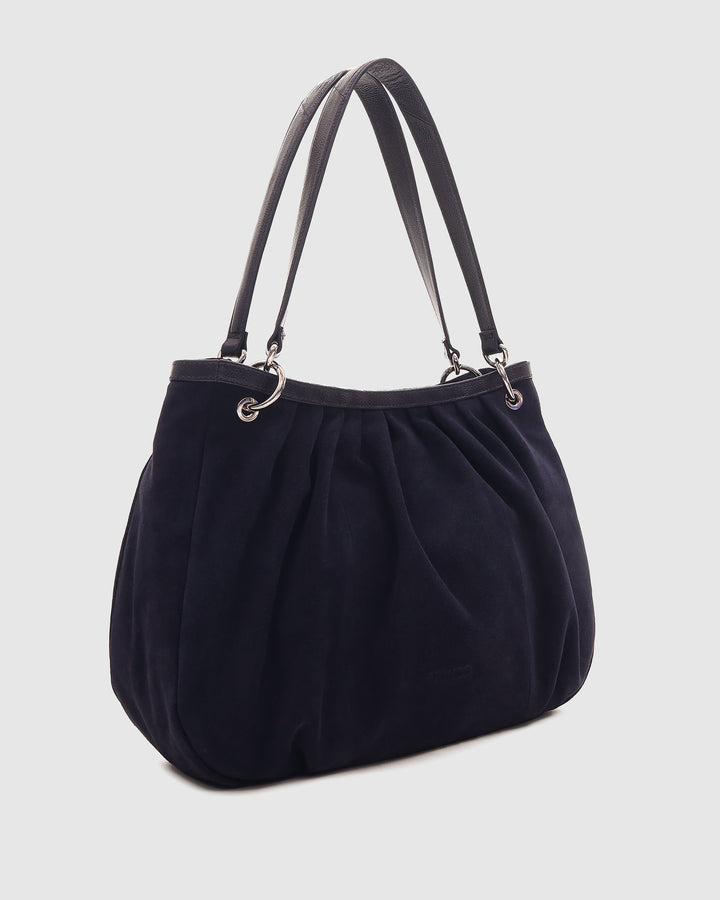 Núnoo Elsa Suede Midnight Blue Large Midnight Blue
