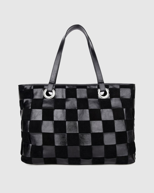 Núnoo Etta Megah w. Suede Black Maxi Black