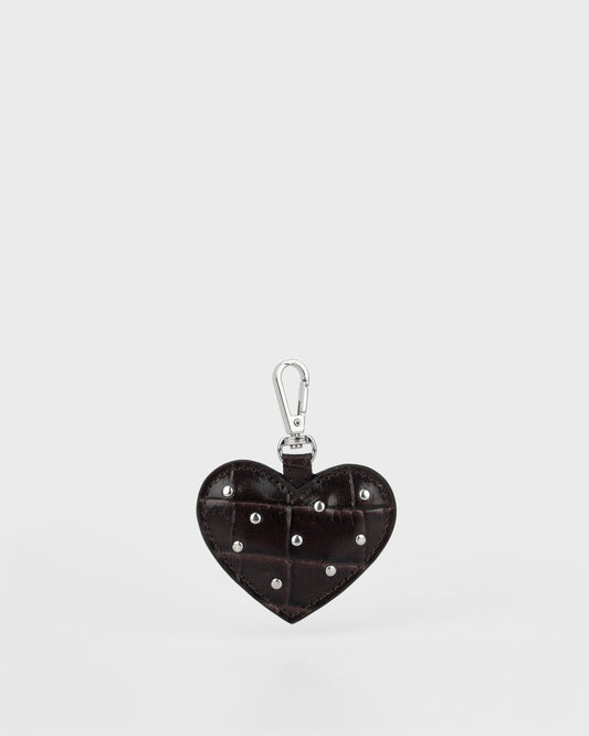 Núnoo Heart Bag Charm Texas Chocolate Accessories Chocolate
