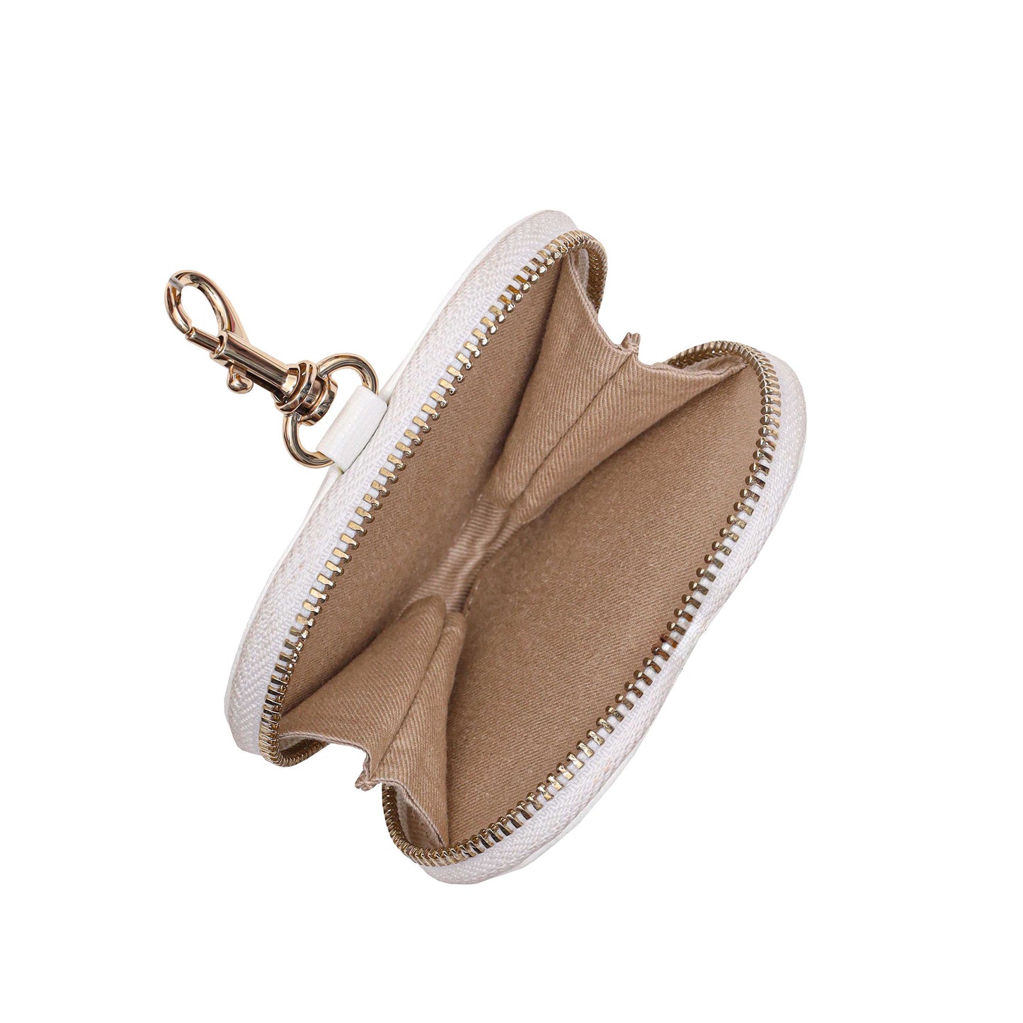 Núnoo Heart Coin Pocket Florence White w. Gold Accessories White
