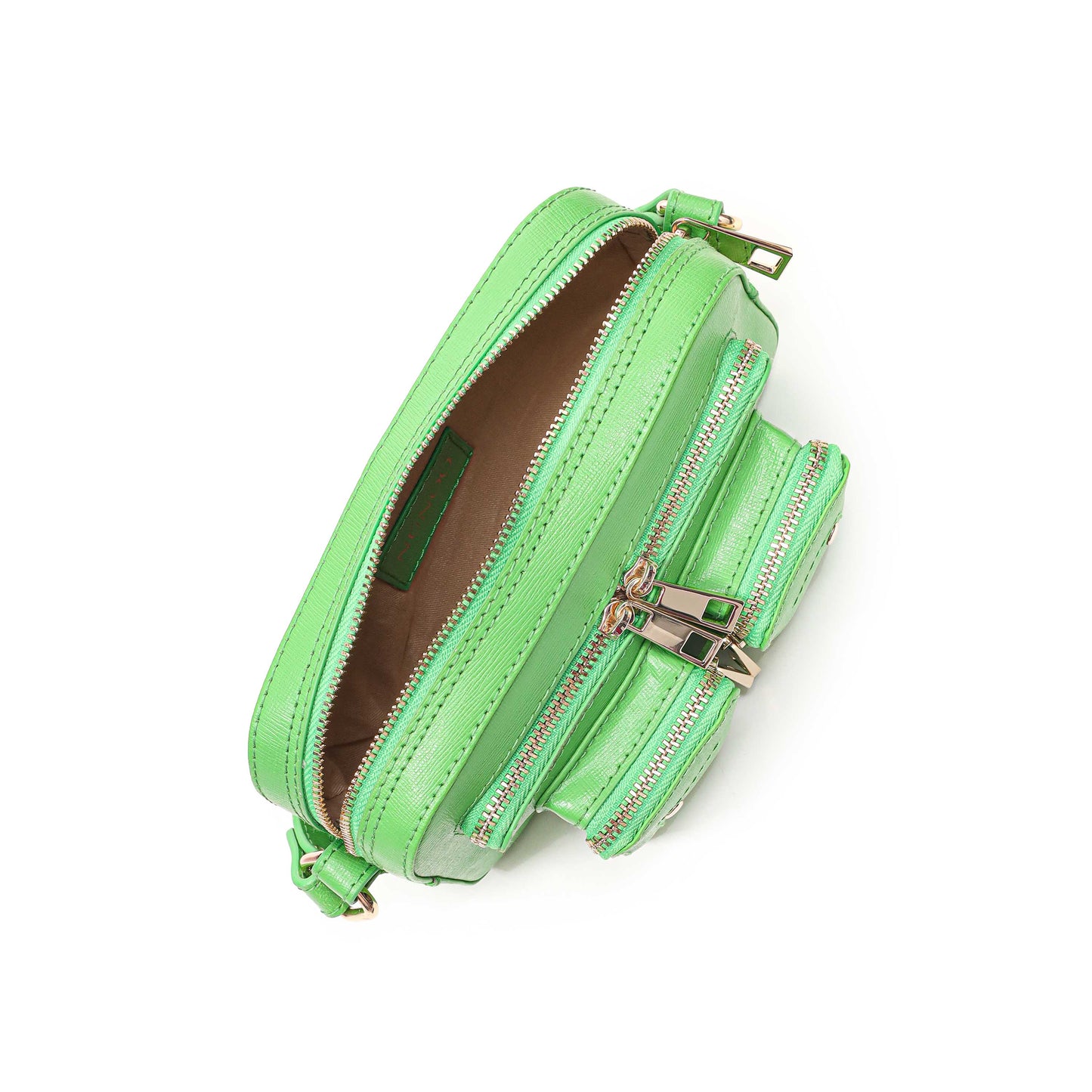 Núnoo Helena Florence Bright Green w. Gold Small bag Bright Green