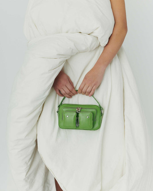 Núnoo Helena Florence Bright Green w. Gold Small bag Bright Green