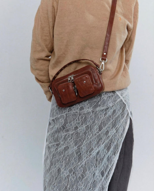 Núnoo Helena Rain Brown Small bag