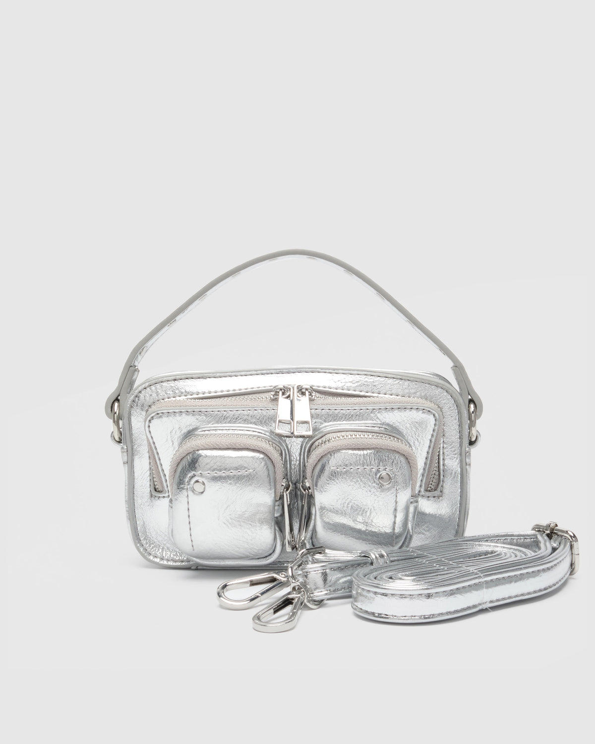 Núnoo Helena Recycled Cool Silver Small bag Silver