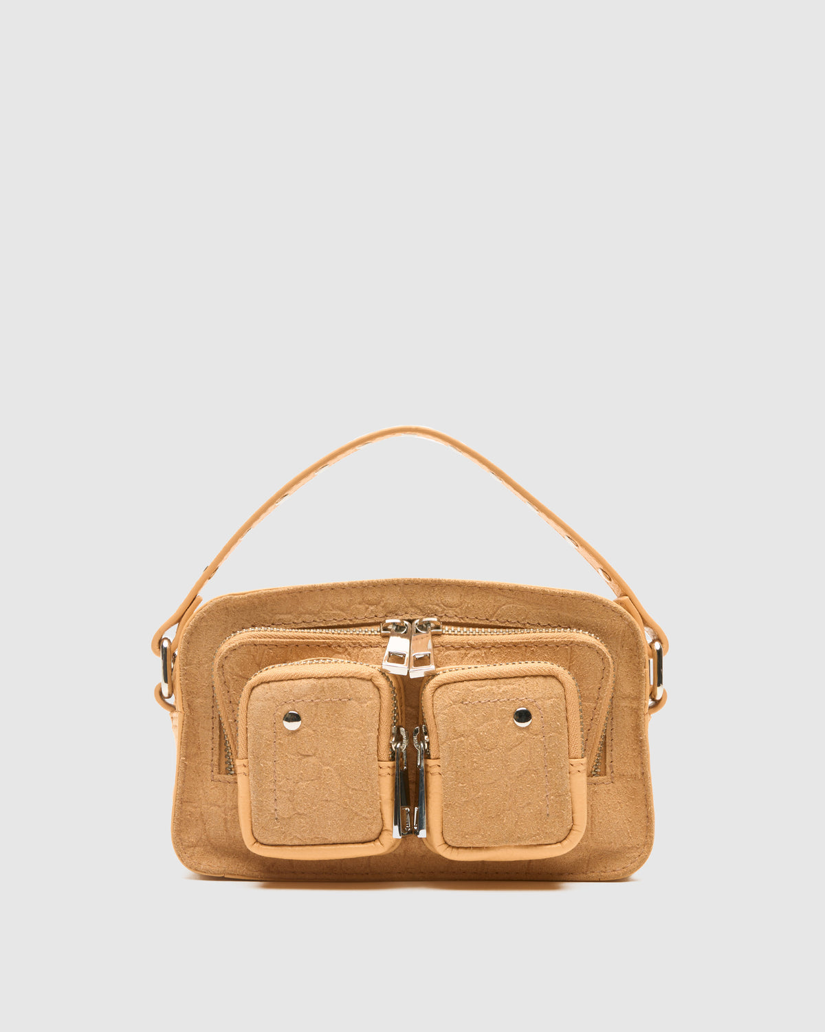 Núnoo Helena Scale Suede Cream Small bag Cream