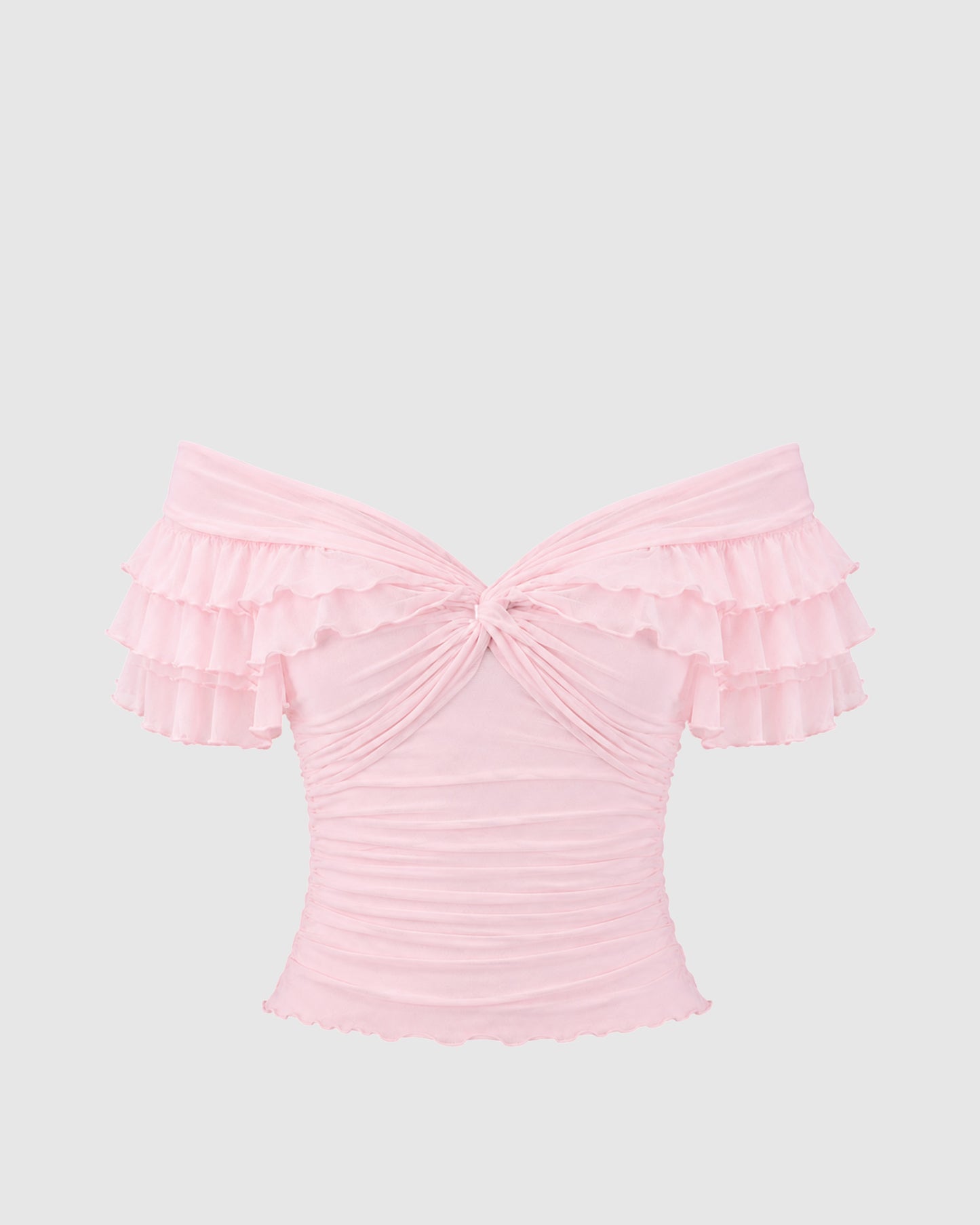 Núnoo Juliette Ruffle Top - Berg Larsen x Núnoo Berg Larsen Baby Pink