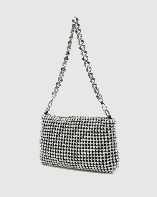 Núnoo Lucia Metal Silver Small bag