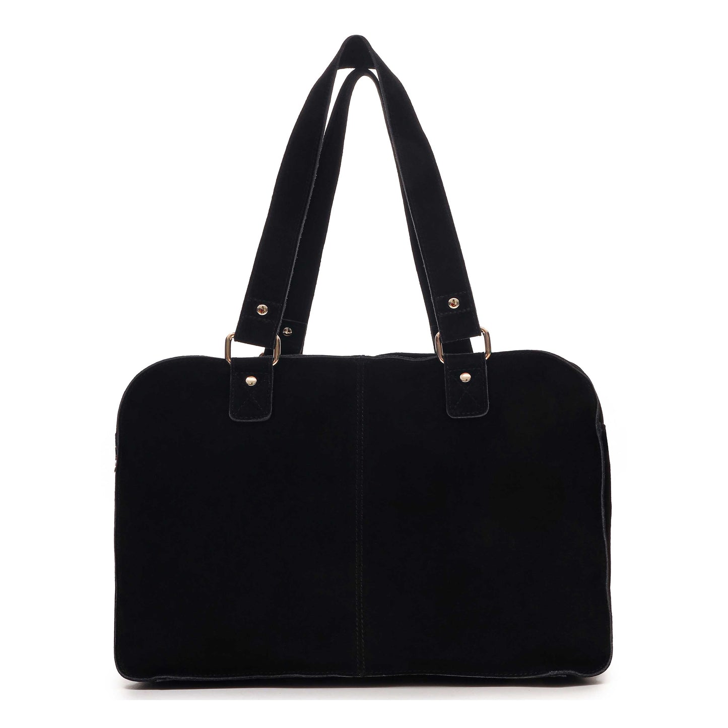 Núnoo Mille Suede Black w. Gold Maxi Black