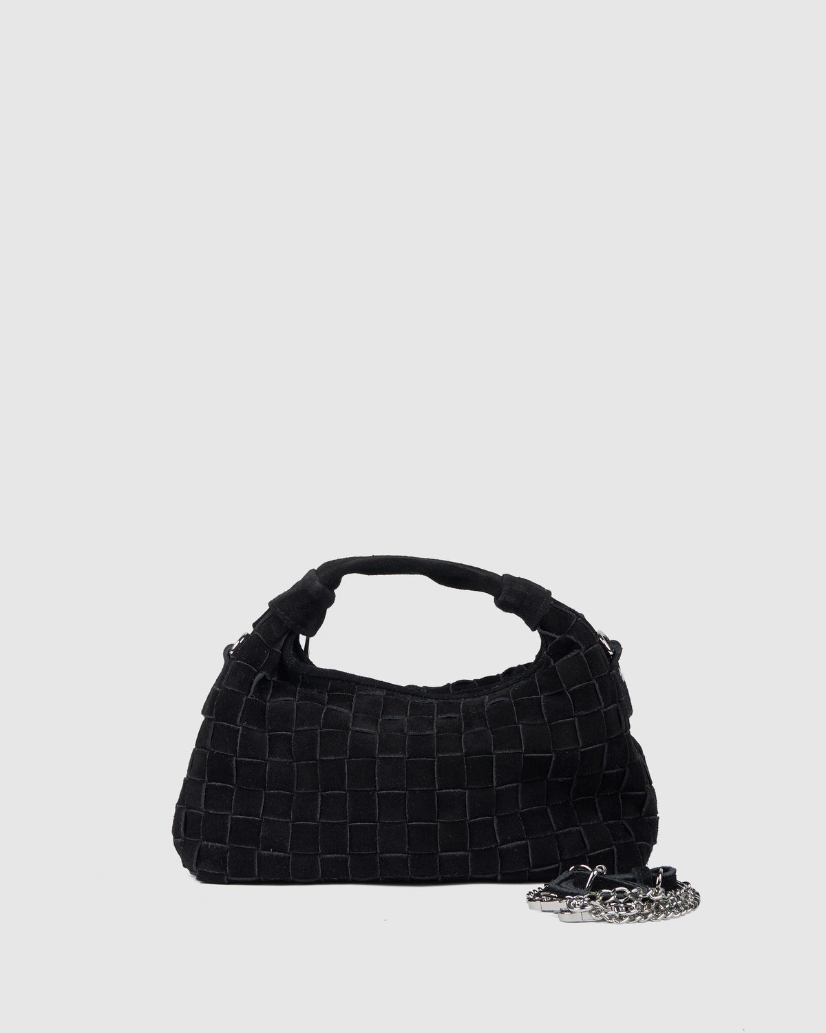 Núnoo Mini Dandy Braided Suede Black Small bag Black