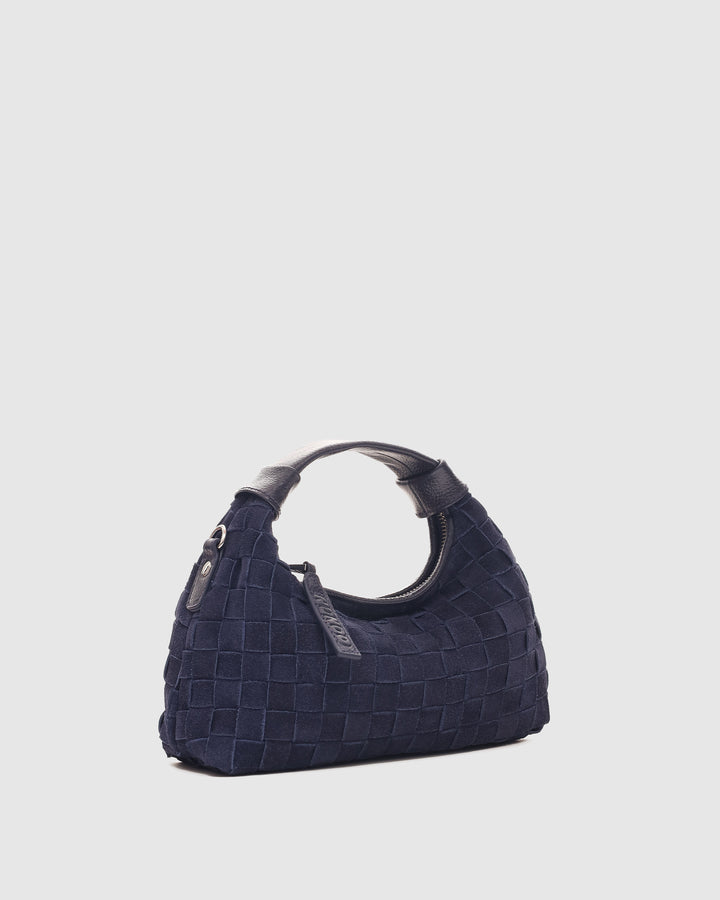Núnoo Mini Dandy Braided Suede Midnight Blue Small bag Midnight Blue