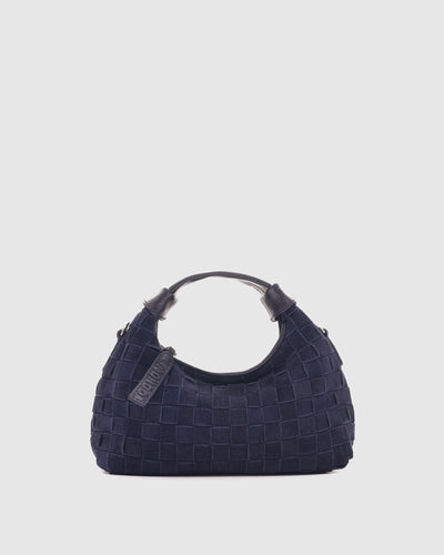 Mini Dandy Braided Suede Midnight Blue