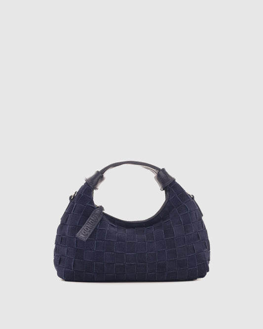 Núnoo Mini Dandy Braided Suede Midnight Blue Small bag Midnight Blue