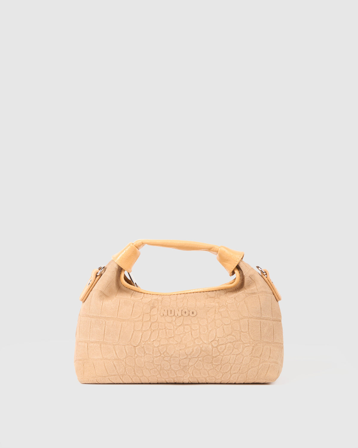 Núnoo Mini Dandy Scale Suede Cream Small bag Cream