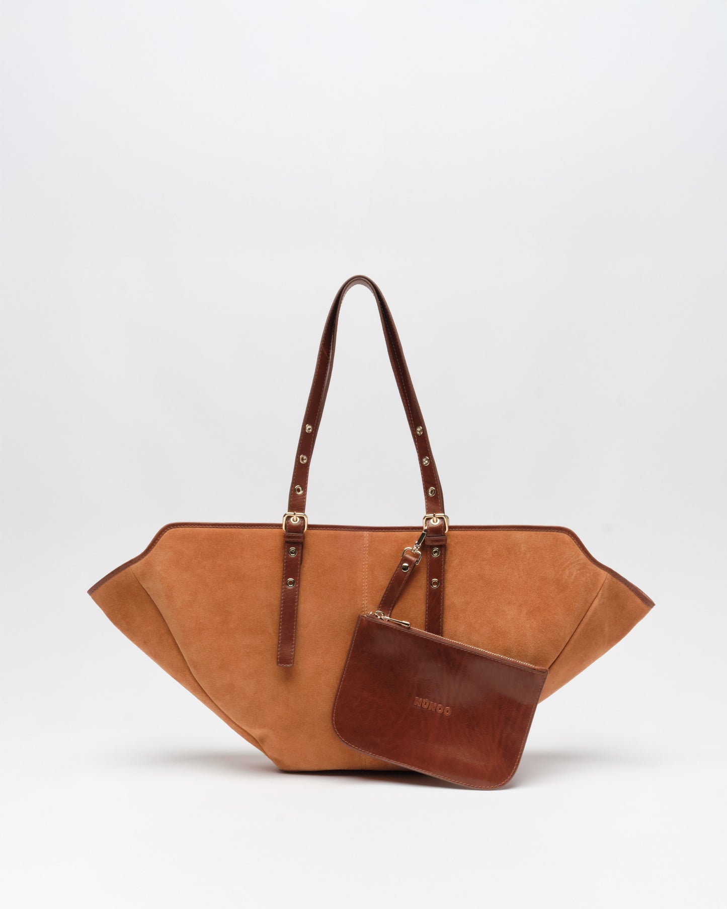 Núnoo Nora Suede Toffee w. Gold Maxi Toffee
