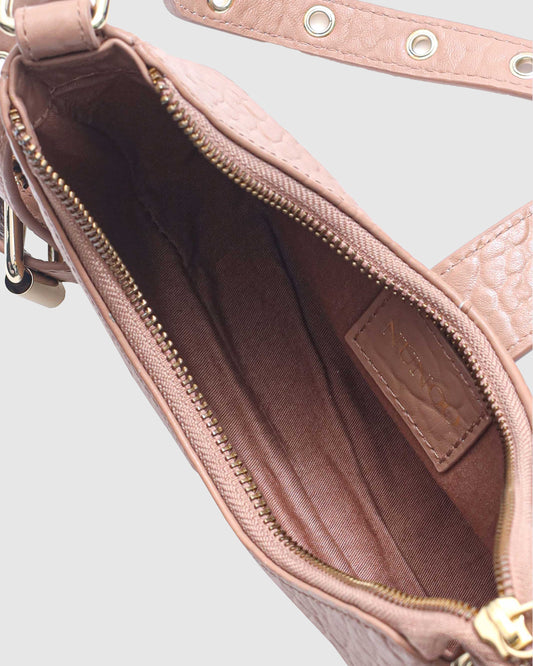 Núnoo Palma new zealand light brown w. Gold Small bag