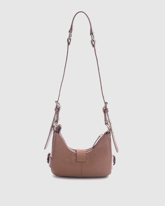 Núnoo Palma new zealand light brown w. Gold Small bag