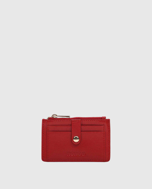 Núnoo Pixie Buckle Florence Bright Red w. Gold Wallet Bright Red
