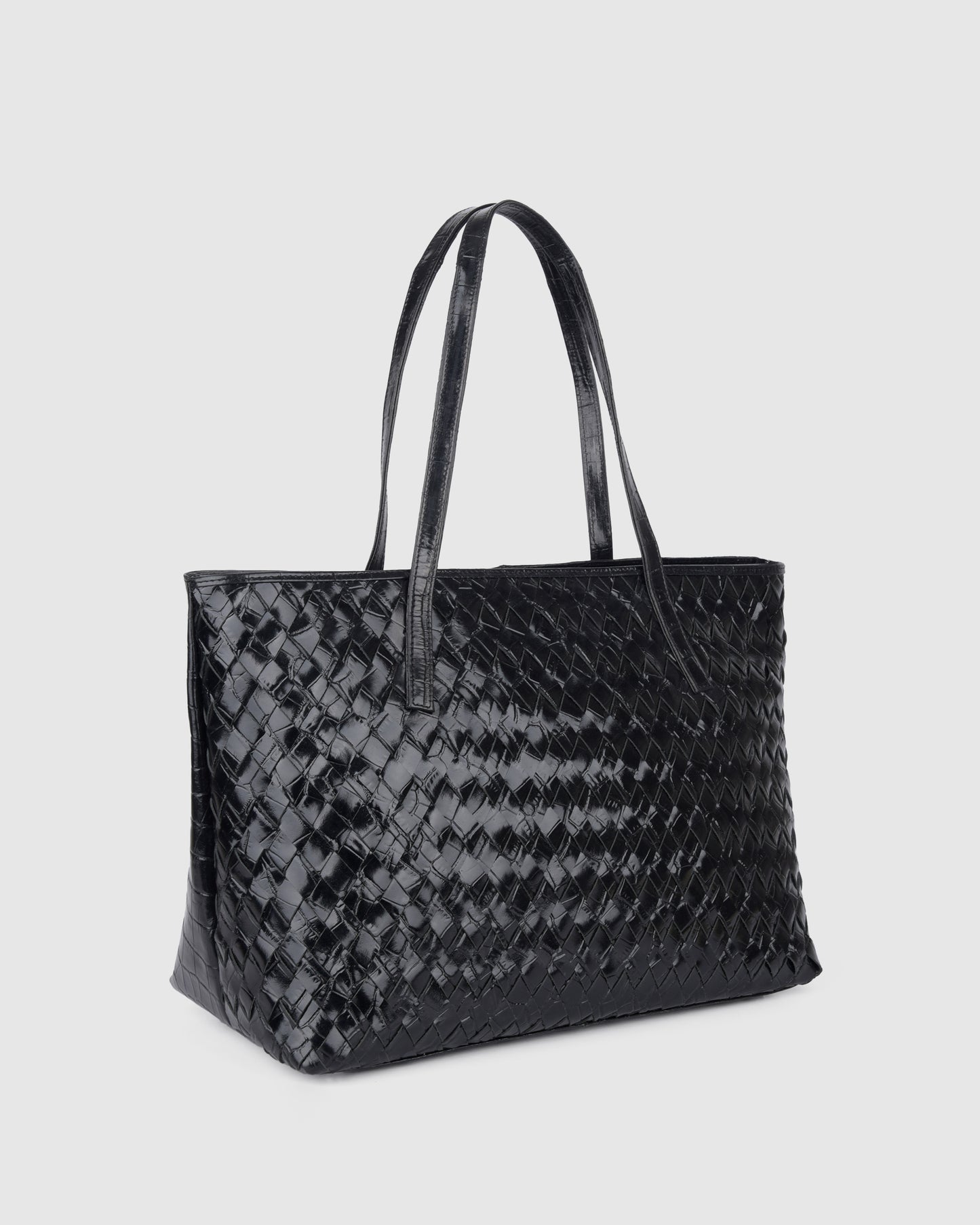 Núnoo Shopper Braided Texas Black Large Black