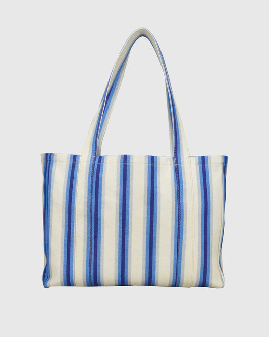 Núnoo Shopper Gym Canvas Blue Stripes Maxi Blue Stripes