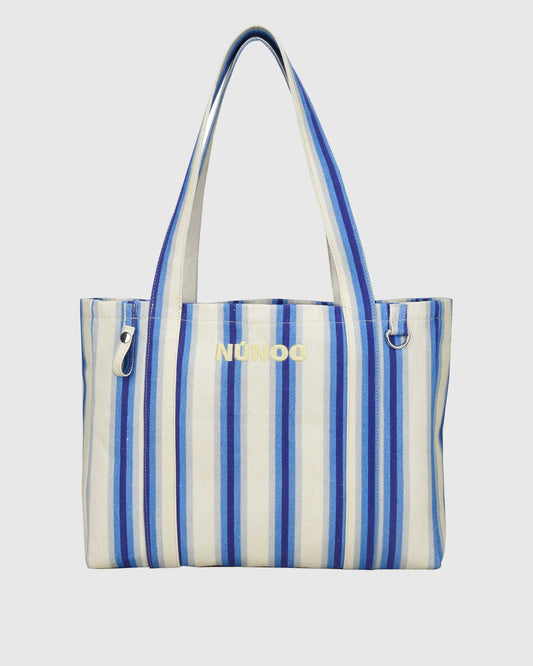 Núnoo Shopper Gym Canvas Blue Stripes Maxi Blue Stripes