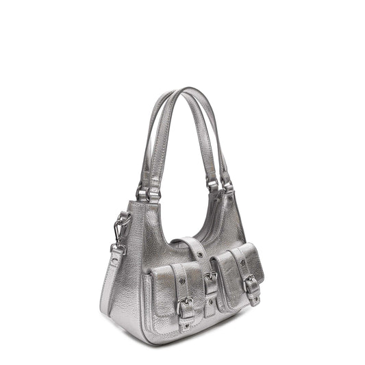 Núnoo Small Alva Metallic Silver Small bag Silver