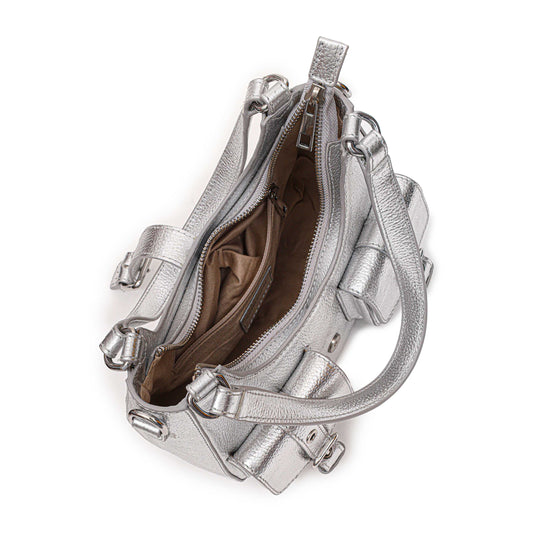 Núnoo Small Alva Metallic Silver Small bag Silver