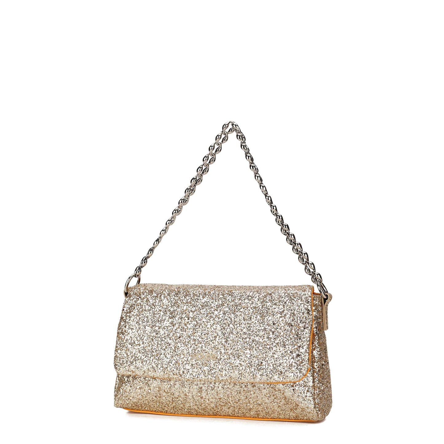 Núnoo Ariana Glitter Gold Shoulder bags