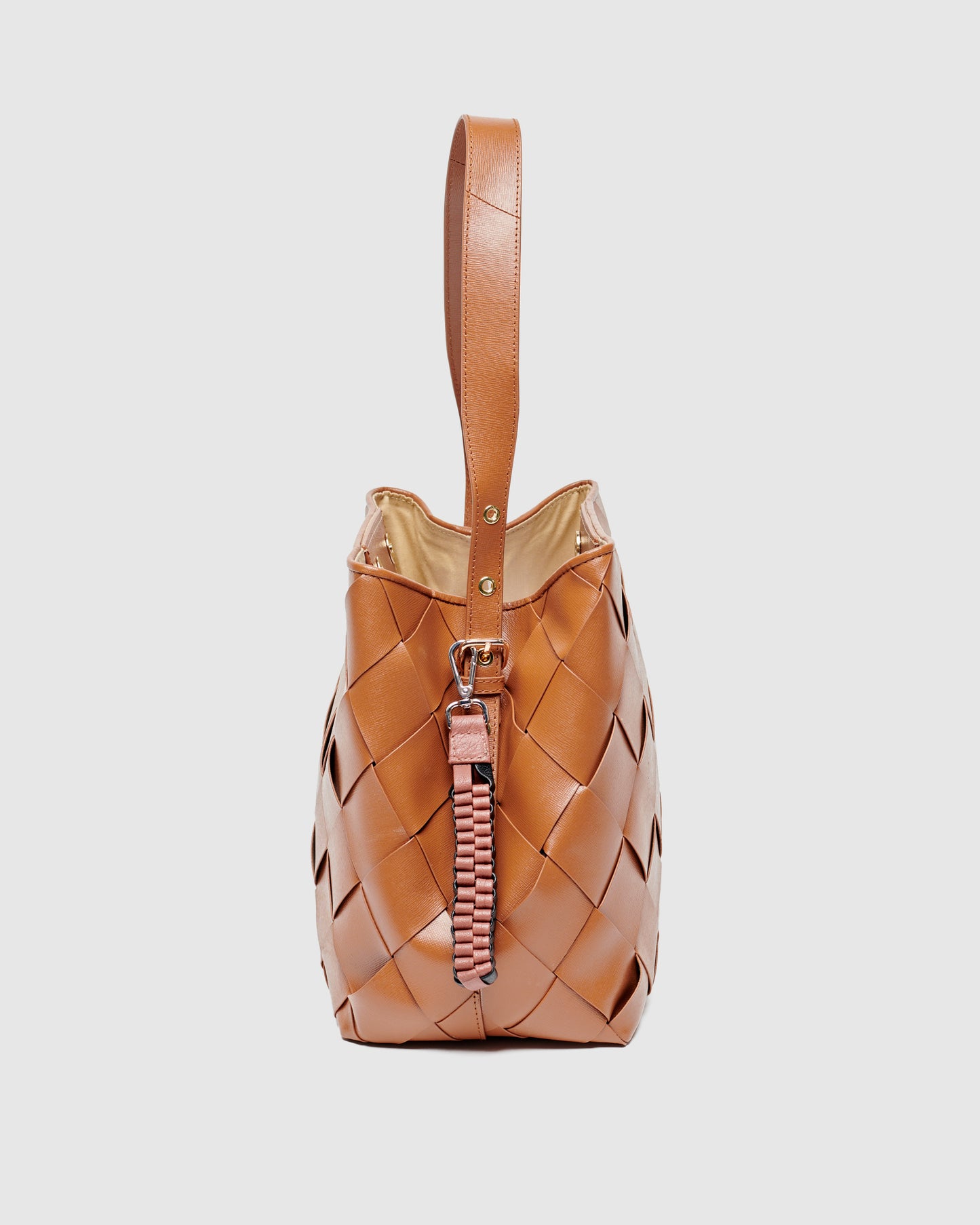 Núnoo Bagcharm Braided Black/Brown Accessories Black/Old Rose