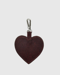 Bagcharm Heart Deluxe Bordeaux
