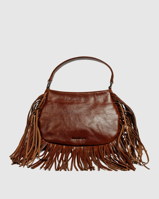 Núnoo Betty Fringe River Brown Small bag Brown