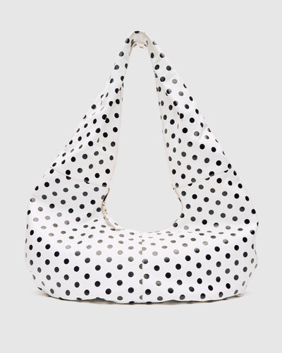 Big Alma Draped Polka White/Black