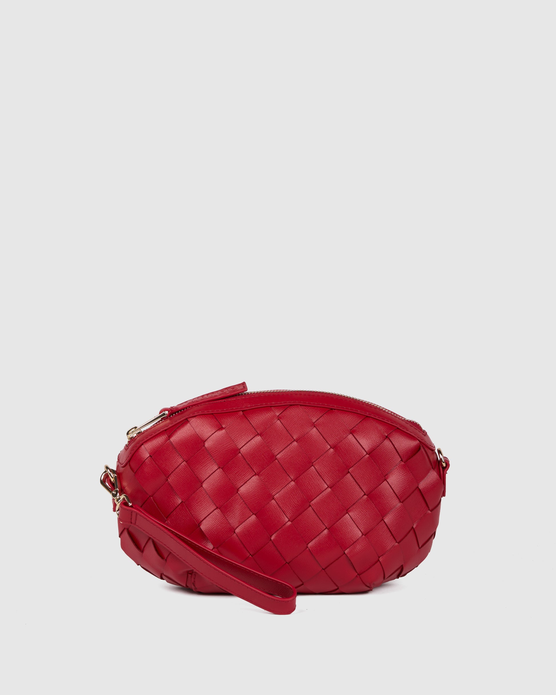 Núnoo Cara Braided Florence Fiery Red w. Gold Small bag Fiery Red