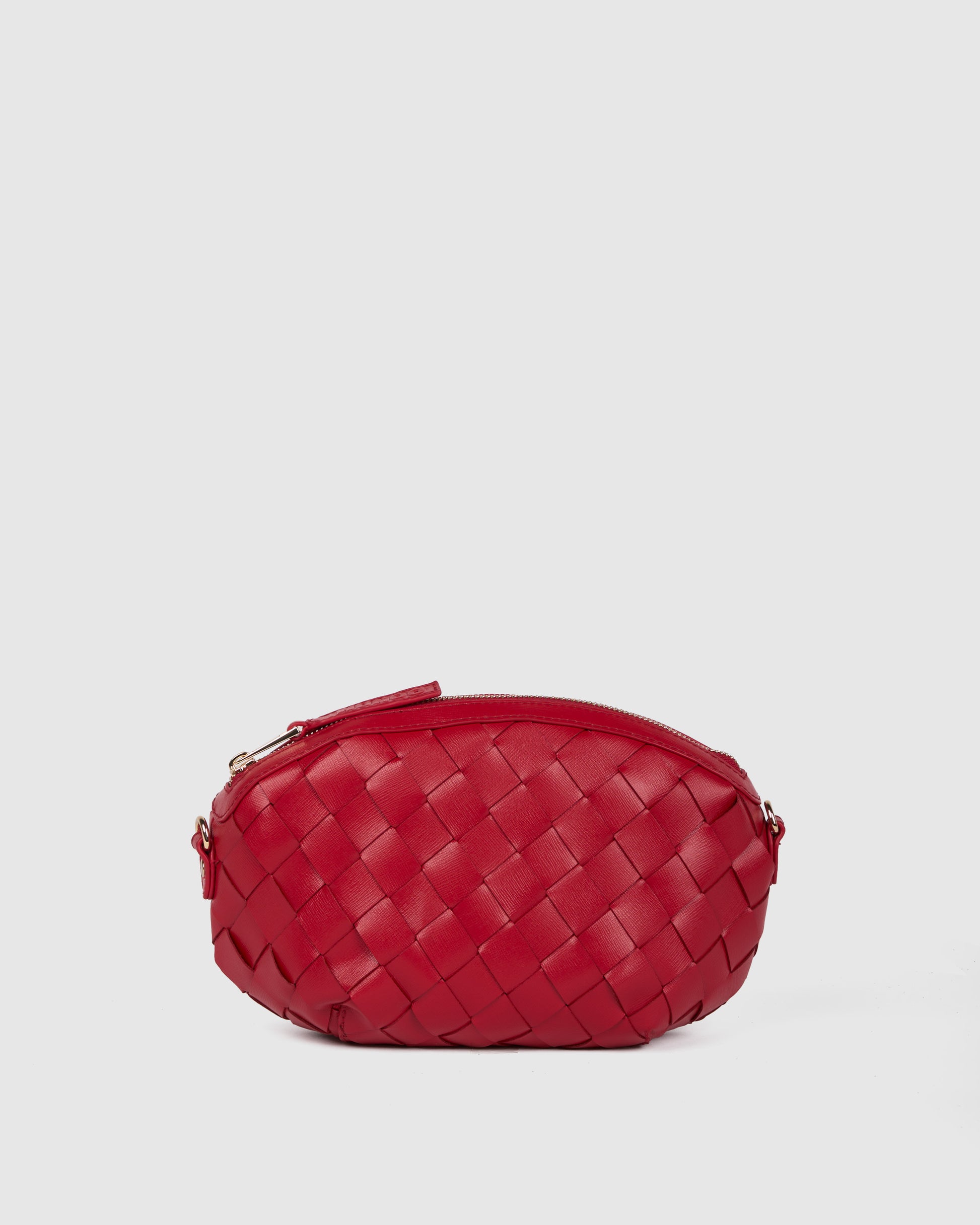 Núnoo Cara Braided Florence Fiery Red w. Gold Small bag Fiery Red