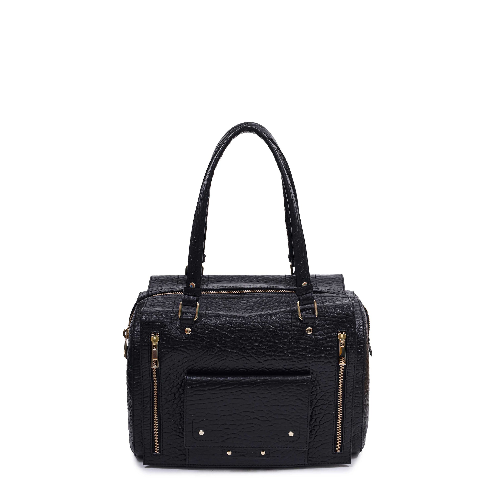 Núnoo Celia New Zealand Black w. Gold Shoulder bags Black