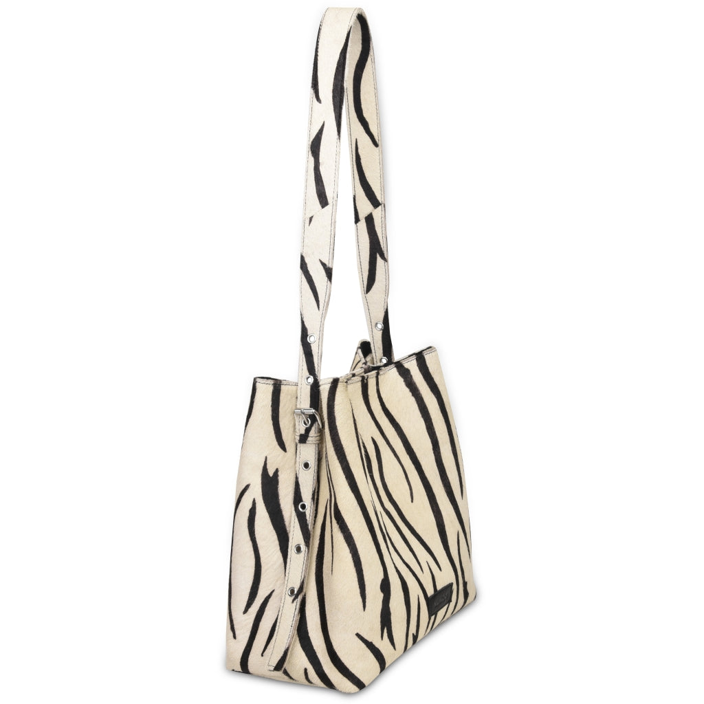 Núnoo Chiara Brown Stripes Deluxe Crossbody Stripes