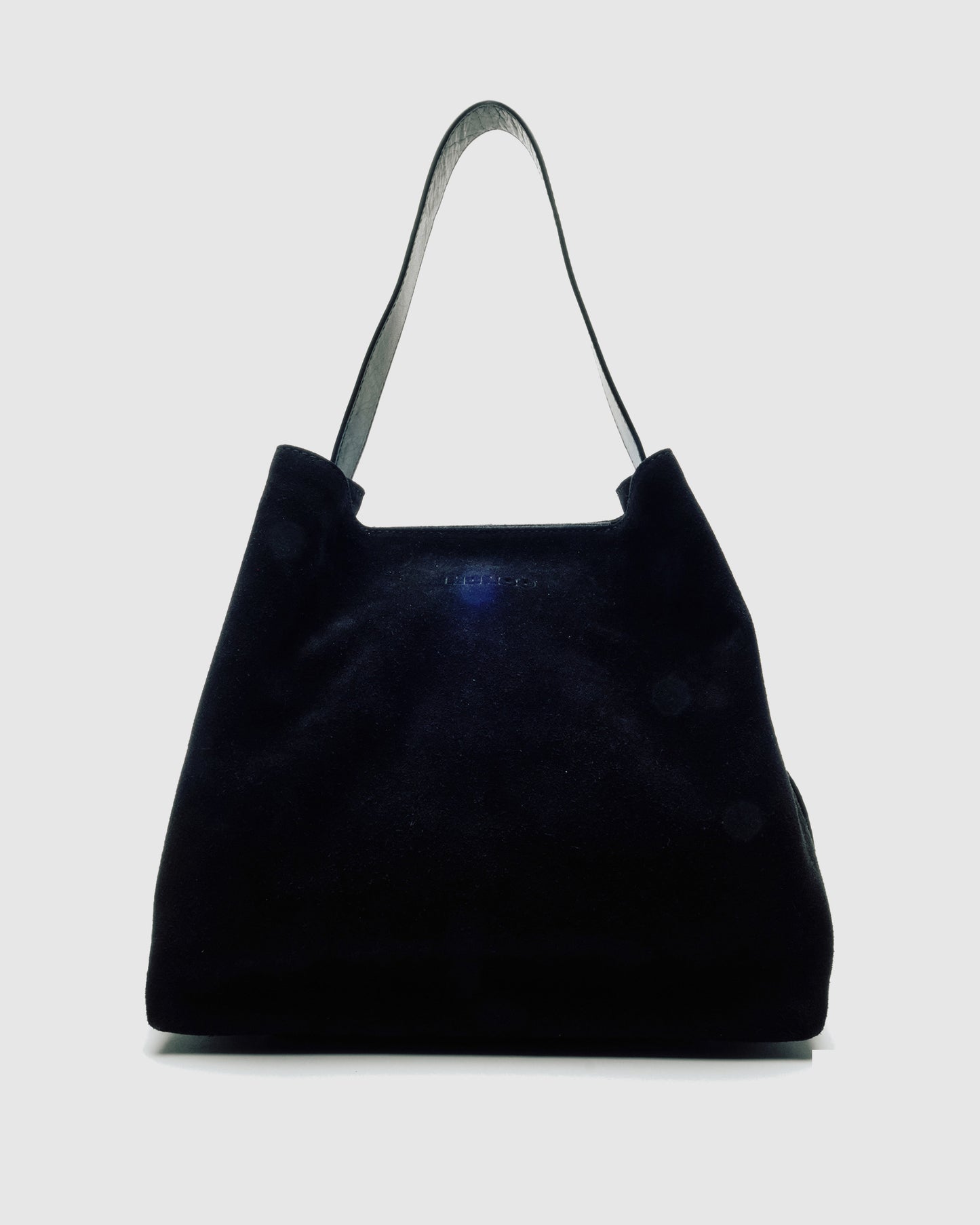 Núnoo Chiara Suede Black w. Gold Large