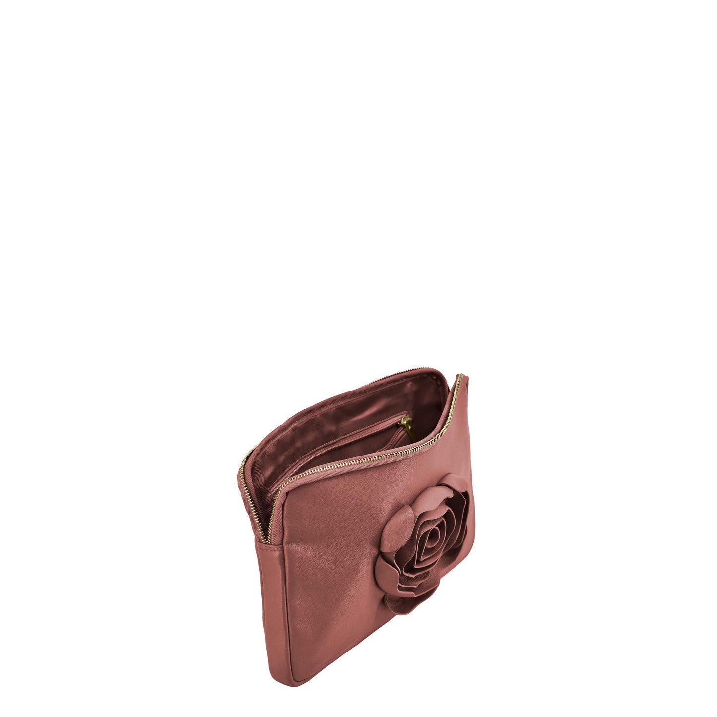 Núnoo Clutch Rose Cozy Dusty Rose w. Gold Clutch Dusty Rose