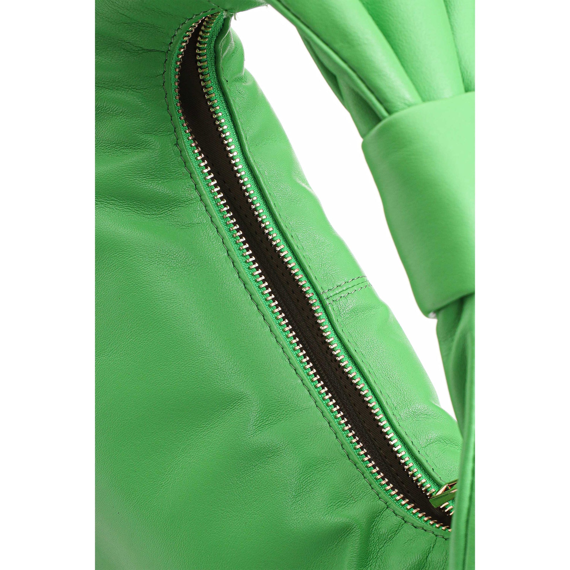 Núnoo Dandy Bow Puffed Sheep Bright Green w. Gold Small bag Bright Green