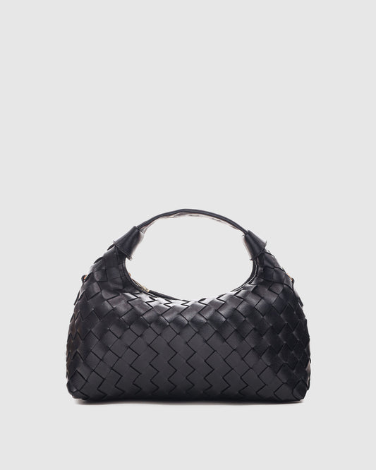 Núnoo Dandy Braided Florence Black w. Gold Medium Black