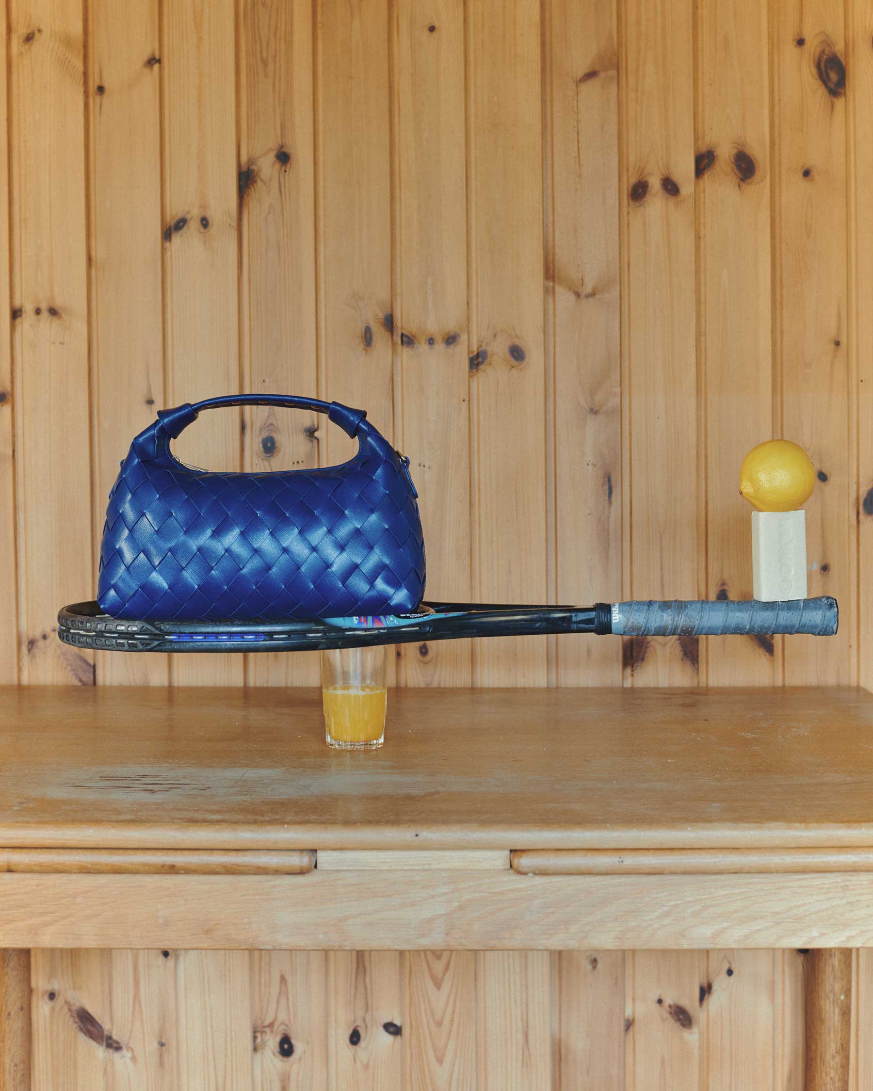 Núnoo Dandy Braided Florence Deep Blue w. Gold Medium Deep Blue