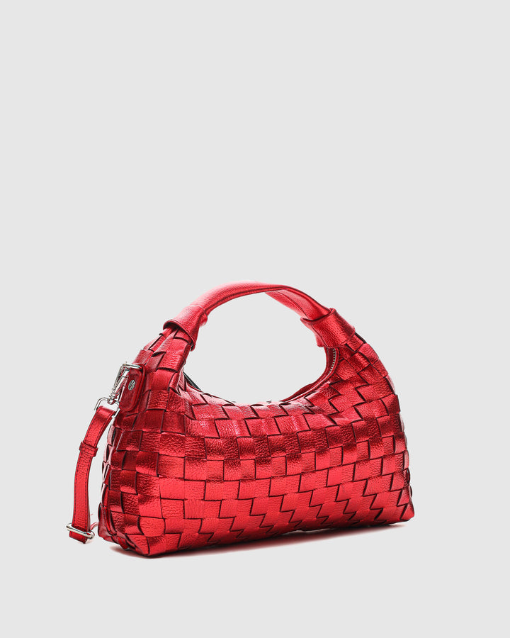 Núnoo Dandy Braided Metallic Bright Red Medium